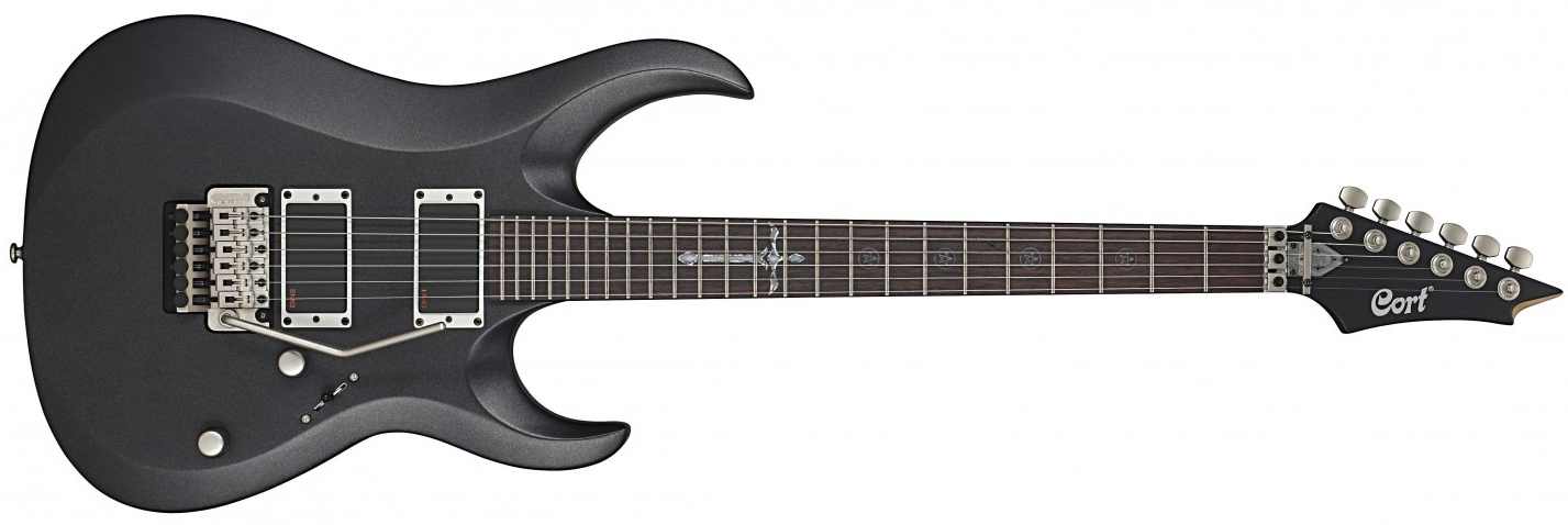 Cort EVL-X6 ВKMS - Black Metallic Satin